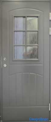 Теплая входная дверь SWEDOOR by Jeld-Wen Function F2000 W71, темно-серая (цвет - RR23) фотография
