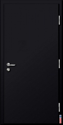 Тёплая входная дверь NORD FIN DOORS NFD11, чёрная, в комплекте с фурнитурой ABLOY