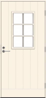  Теплая входная дверь SWEDOOR by Jeld-Wen Classic Bizet Eco, M10x21, Правая