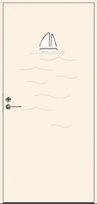  Теплая входная дверь SWEDOOR by Jeld-Wen Character Ocean Eco, M10x21, Правая
