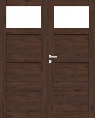 Дверь SWEDOOR by Jeld-Wen Unique rustic 341, двустворчатая